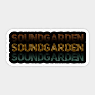 Soundgarden \\ Retro Line Sticker